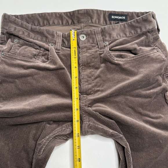 Bonobos Jeans Mens 30x28 Brown Corduroy Slim Fit 5-Pockets Casual Preppy Pants - Picture 3 of 11
